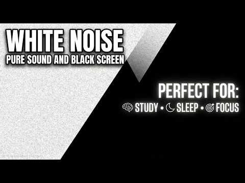 Pure Static White Noise ☁️ 10 Hours Seamless Loop | Sleep, Relax, Focus