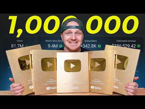 I Took 5 YouTube Channels Past 1,000,000 Subs To Prove Its Not Luck