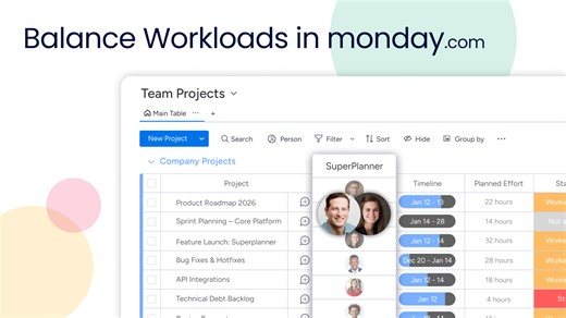 How to Balance Workload and Tasks in monday.com