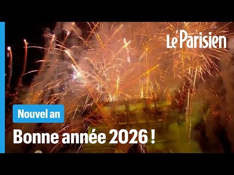 Le feu d'artifice sur les Champs-Élysées