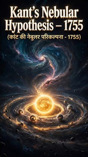 IMMANUEL KANT's NEBULAR HYPOTHESIS | Geog-1 #geography #bpsc