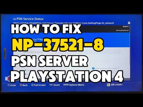 How To Fix PS4 NP-37521-8 An Error Occurred when connecting to the Server