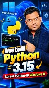 How to Install Python 3.15 on Windows 11 | Latest Python Installation Tutorial