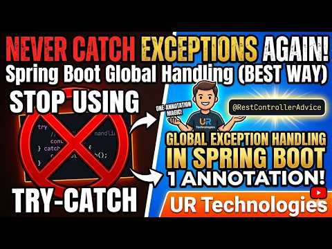 NEVER Catch Exceptions Like This Again! 🛑 Spring Boot Global Handling (The BEST Way)