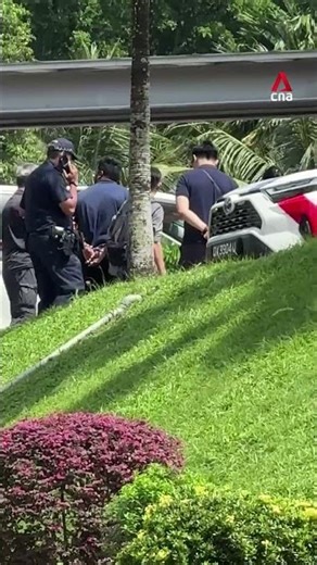 Handcuffed man seen at St Joseph’s Church, police examining car