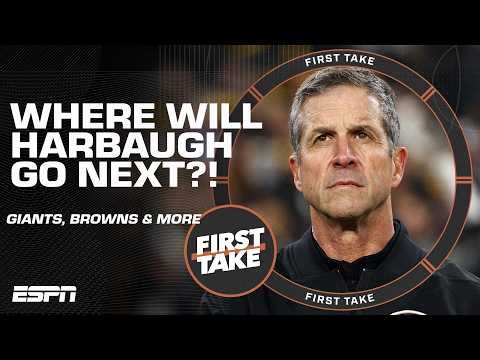 Mad Dog says John Harbaugh is going to the GIANTS! 👀 Swagu DISAGREES 😬 | First Take