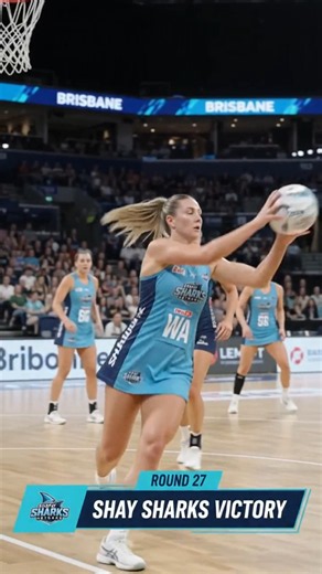 AI-CREATED Australia National Netball League Round 27 - Shay Sharks vs Queensland Firebirds. 🦈