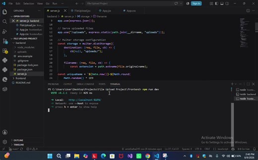#reactjs #nodejs #expressjs #multer #javascript #fullstackdevelopment #webdevelopment #fileupload #github #learning #neurofivesolutions | Hafsa Amin