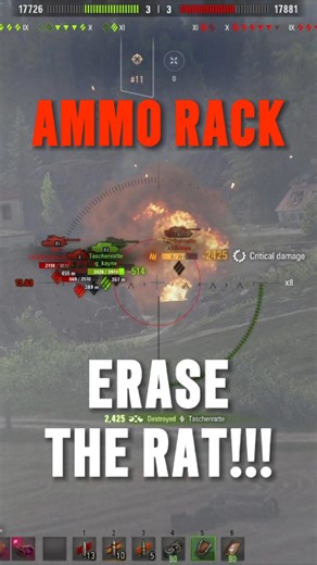 😱 GRILLE 15 AMMO RACK MONSTER?! 💥 The TASCHENRATTE Strikes Again! 🐀 | World of Tanks #shorts #wot