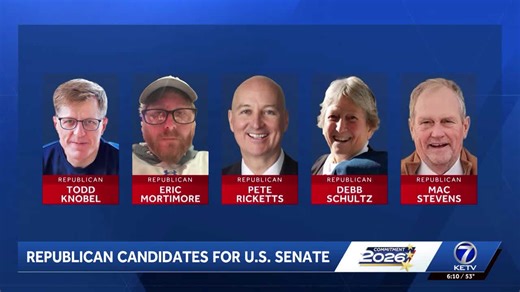Five Republican candidates are running for US Senate in Nebraska's primary