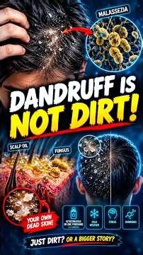 Dandruff Is NOT Dirt! 😱 A Fungus on Your Scalp Is Behind It? #shorts #naturefacts #fungus