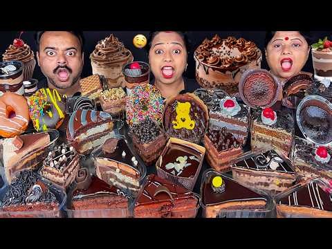 30 PASTRY EATING CHALLENGE & WIN RS.1000/-- MONGINIS VS MIO AMORE VS KRIMZ CHOCOLATE MUKBANG ASMR