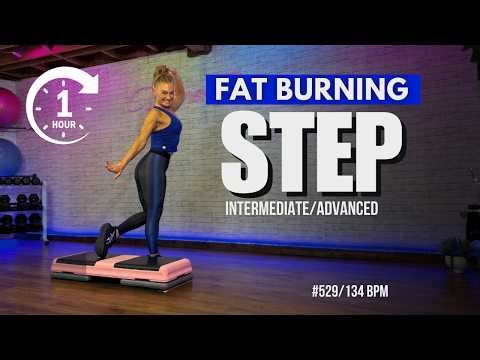 60 MIN STEP AEROBICS 🔥 Intermediate/Advanced |135 BPM Workout | Fun & Addicting! #529