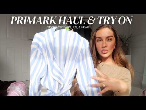 PRIMARK HAUL & TRY-ON | MARCH 2026 | Spring clothing, pjs, & home!