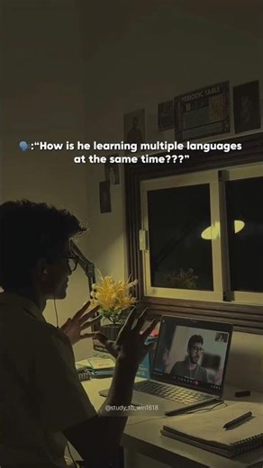 How is he learning multiple languages at the same time #successmindset #study #neet #exampreparation