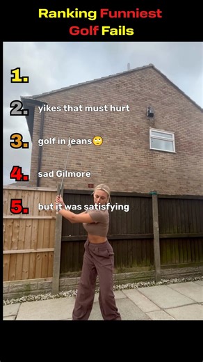 RANKING BEST Golf Fails 🏌️🤣 #shorts