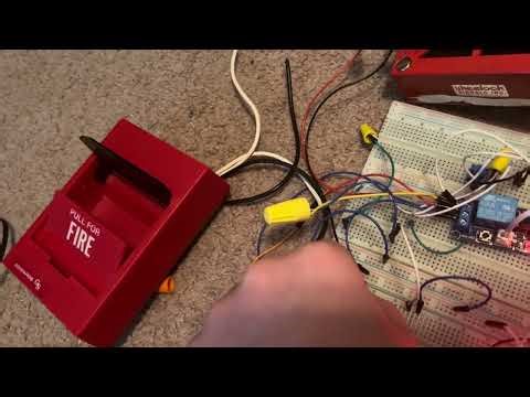Wheelock 34-12 Testing with my homemade Fire Alarm Control Panel