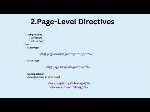 Error Handling and Debugging in Java Web Applications | JSP & Servlets | MCA Seminar