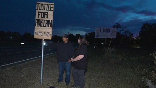 Protest outside Lindale elementary school calls for justice for 8-year-old girl