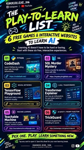 learn and Play - Python, SQL, neural networks, LLMs, machine learning, and AI safety.