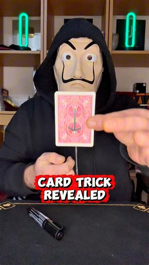 Easy card trick revealed 🪄 #magician #illusion #tricks #magic #magictricks #fblifestyle #foryou #Christmas #trending #trend | The Mask Magic Tricks Revealed