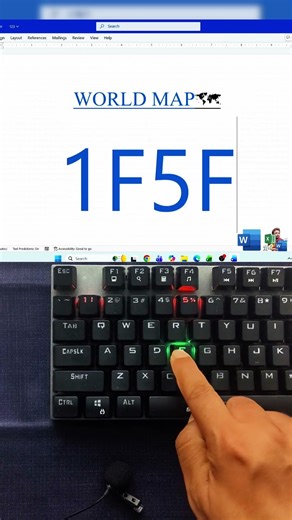 Draw a World Map in MS Word with One Shortcut You Did Not Know #map #world #countries #msword