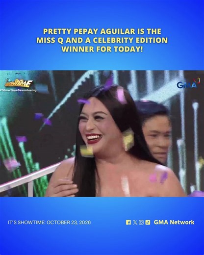 Pepay Aguilar Wins Miss Q and A Celebrity Edition on It's Showtime!
