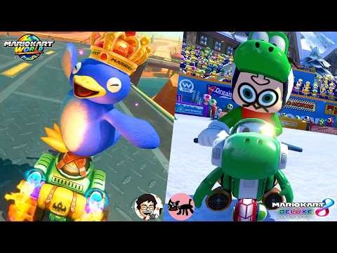 【2人実況】史上最悪大絶叫の『 1位を10回取るまで終われないマリオカートワールド ＆ マリオカート 8DX』