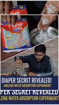 Sodium Polyacrylate: The Magic Powder Inside Diapers #trending #experiment #viral #ytshorts #diy