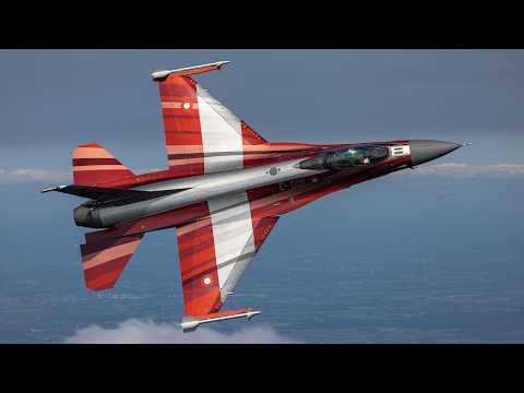 F-16 Fighting Falcon ✈️ | Final Danish Demo Jet Air-to-Air Flight [4K]