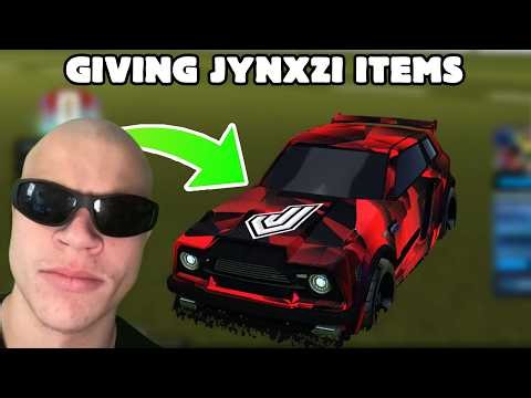 GIVING NEW ROCKET LEAGUE @Jynxzi ITEMS | ROCKET LEAGUE LIVE