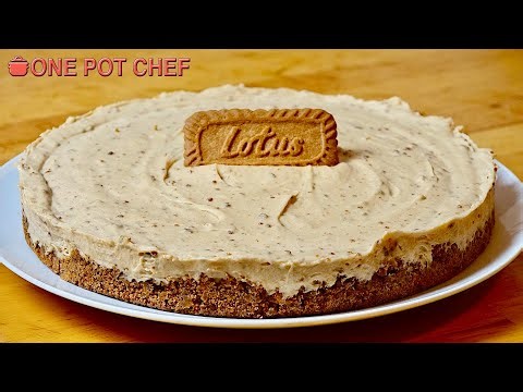 No Bake Biscoff Cheesecake | One Pot Chef