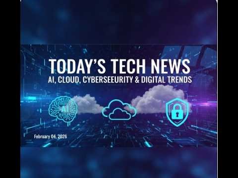 Today’s Tech News AI, Cloud, Cybersecurity & Digital Trends | February 04, 2026