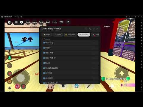 🔥 FourHub Script | Anime Fighting Simulator Endless (KEYLESS) – Auto Train, Teleport & Endless Farm
