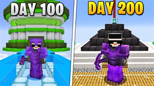 Conquer the Extreme Challenges of 200 Days in Minecraft Sky Block