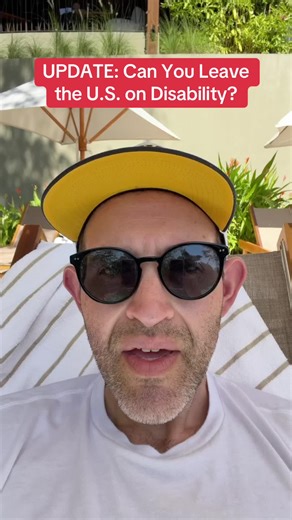 UPDATE: Can You Leave the U.S. on Disability? Can you leave the United States and still receive disability benefits? Social Security is now verifying foreign travel using Homeland Security records, especially for SSI recipients. If you’re on disability and thinking about traveling, this is something you need to understand before you go.