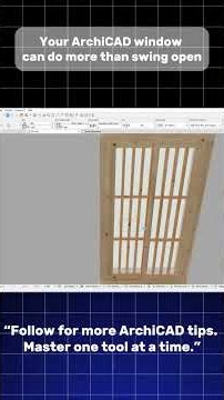 How to Create Sliding Windows in ArchiCAD