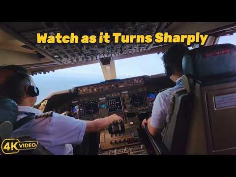 This Boeing 747 Sharp Turn to Final Approach is ABSOLUTELY INSANE! ✈️😲