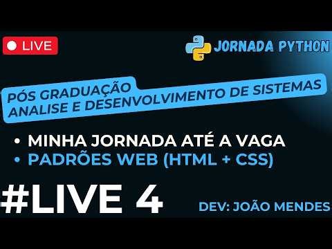 #4 - Minha Pós Graduação | Padrões Web (HTML + CSS) | Estude Comigo