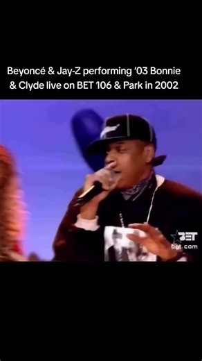 Beyoncé & Jay-Z performing ‘03 Bonnie & Clyde live on BET 106 & Park in 2002 #Beyonce #jayz #106andpark #throwback