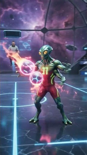 The Quantum Dodgeball Finals: Alien Instinct vs. Cyber Precision! ☄️👽#shorts #aliens #robots #space