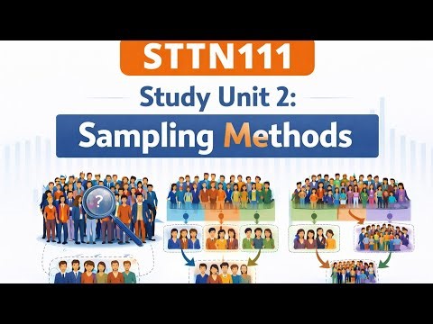 STTN111|STUDY UNIT 2: SAMPLING METHODS