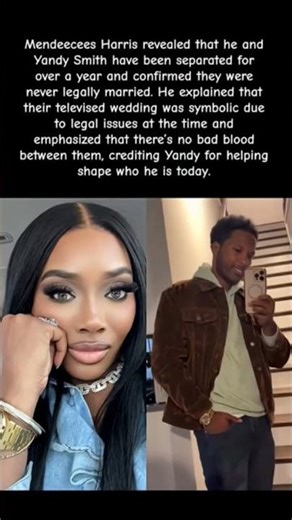 Mendeecees CONFIRMS he and Yandy wereNEVER legally married... and have been split! #yandy #shorts