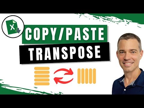 How to Switch Rows and Columns in Excel (Transpose Data) - With Shortcut Keys