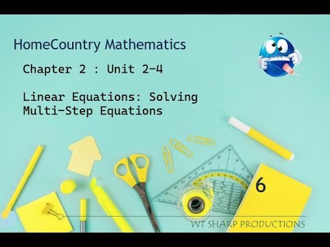 Multi-Step Equations - Check your Understanding | Chapter 2 : Unit 2-4 | PTI