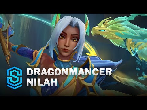 Dragonmancer Nilah Wild Rift Skin Spotlight