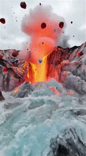 What Happens When a Volcano Erupts Beneath a Glacier? 🌋🧊