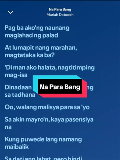 Na Para Bang🎶 ( Mariah Deborah ) #newsong #fullsong #naparabang #mariahdeborah #foryourpage