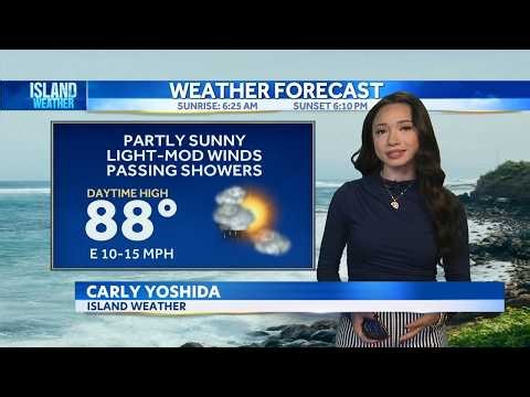 Monday Weather | Light winds and isolated showers, more rain on the way for Maui and Big Island