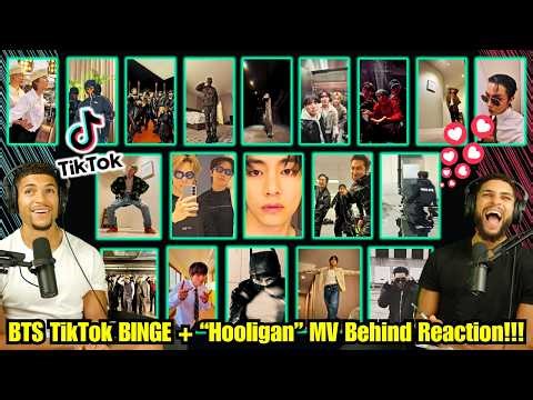 BTS TikTok Binge + 'Hooligan' MV Behind Reaction!